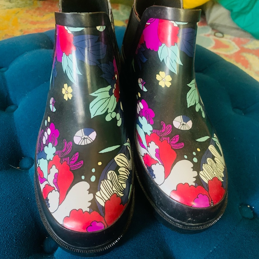 Floral Patterned Ankle Boots - image 1